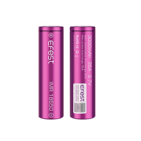 Efeast IMR 18650 3000mAh 35A Batteries- Pack of 2 - -Vapeuksupplier