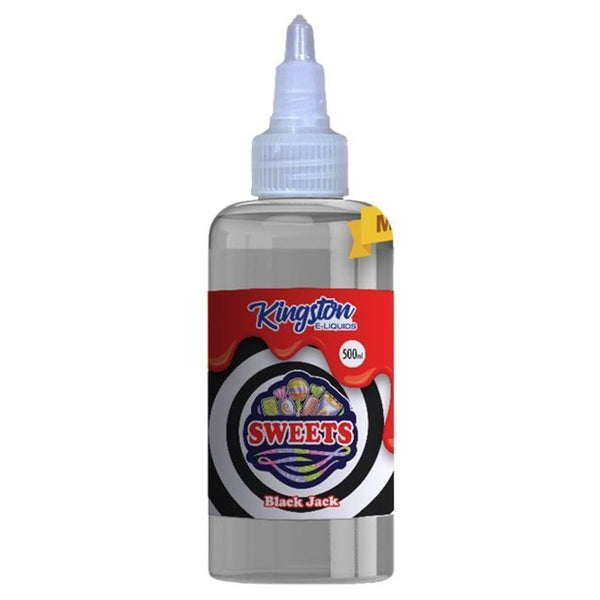 Kingston E-liquids Sweets 500ml Shortfill - Black Jack -Vapeuksupplier