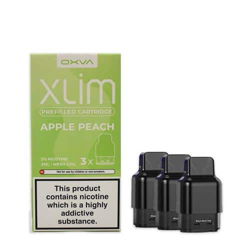 Oxva Xlim Prefilled E-liquid Pods Cartridges - Pack of 3 - Apple Peach -Vapeuksupplier