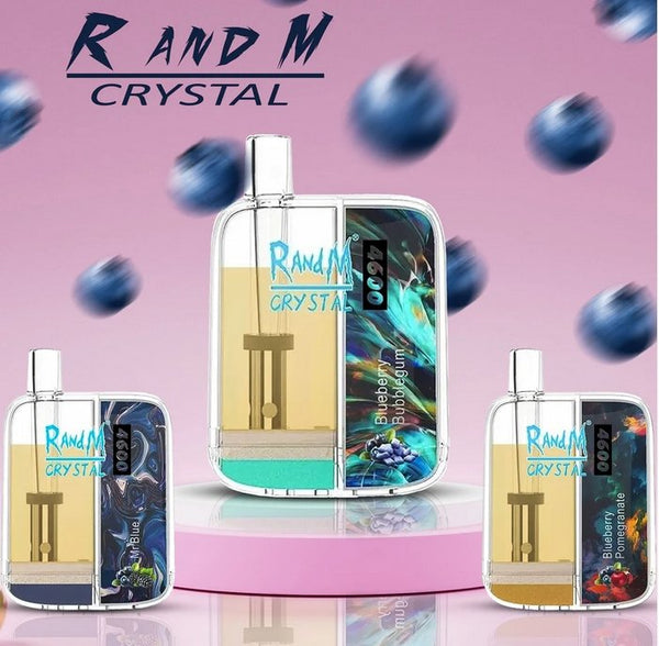 RandM Crystal 4600 Disposable Vape Puff Pod Device Box of 10 - -Vapeuksupplier